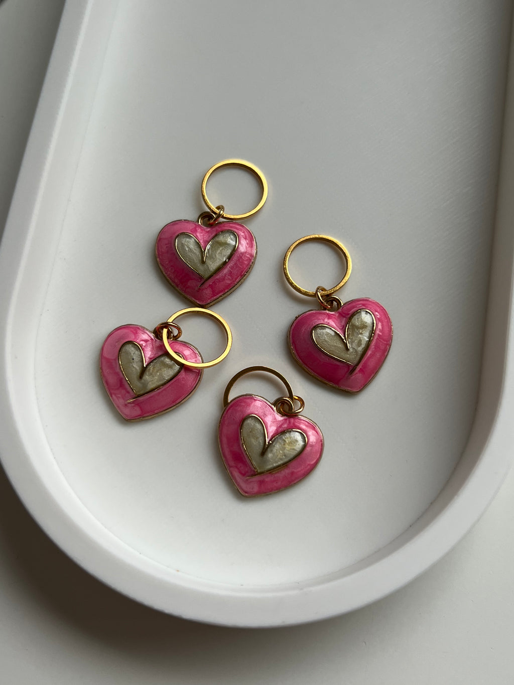 Pink and White Heart