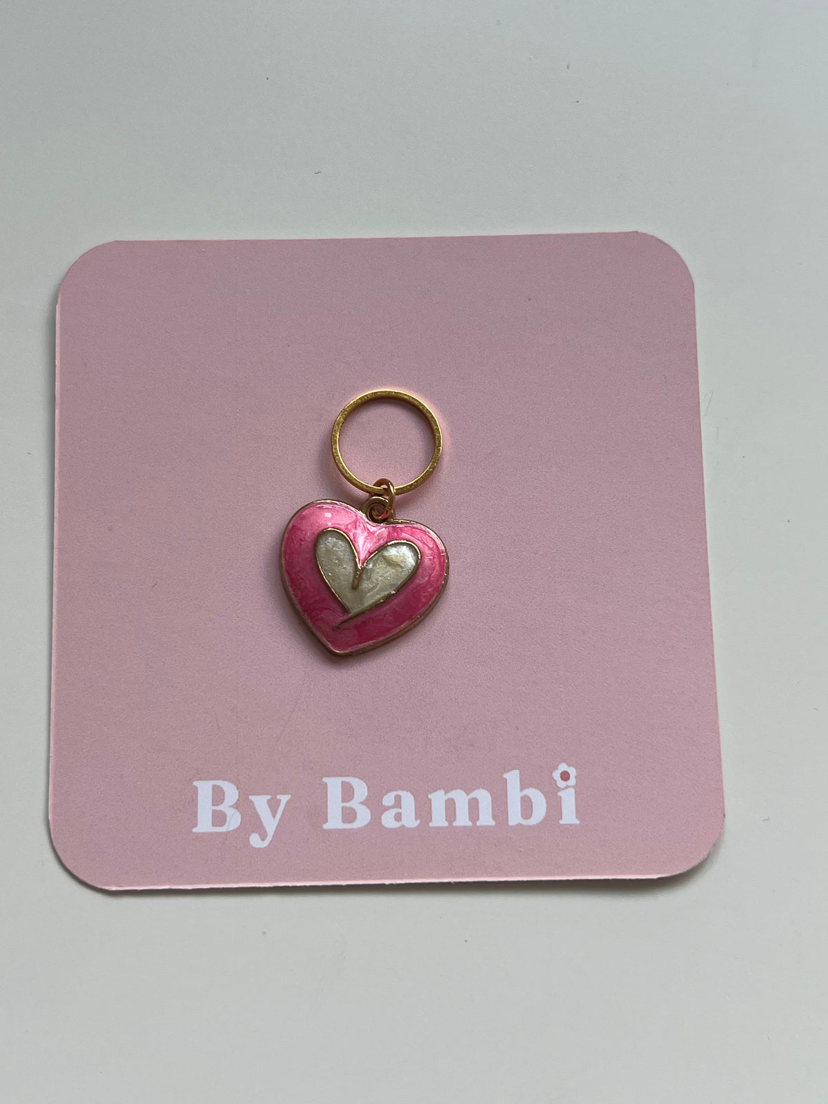 Pink and White Heart