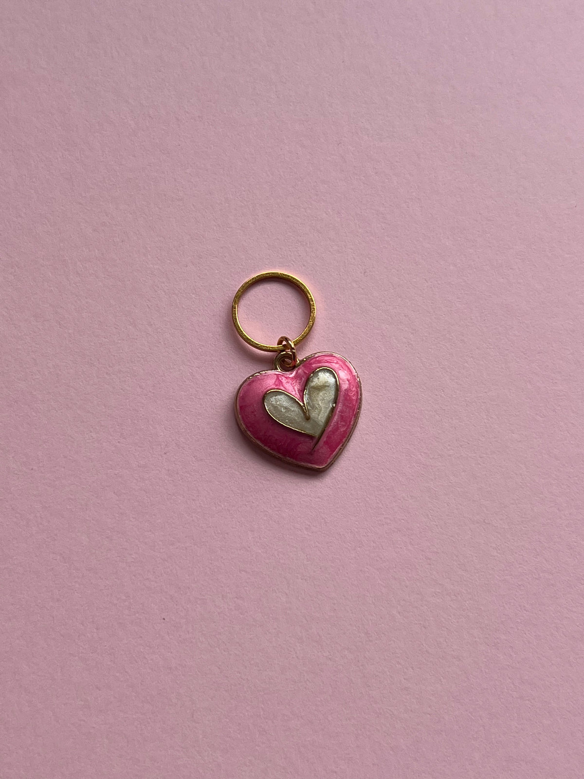 Pink and White Heart