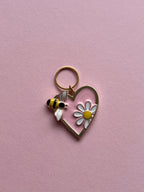 Pink Heart and Bees