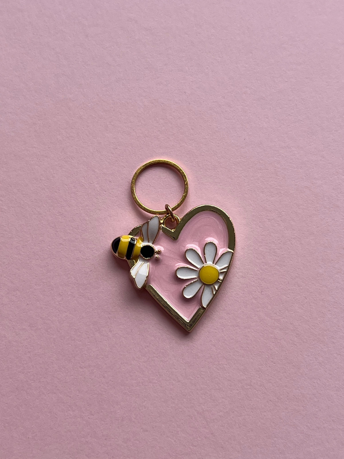 Pink Heart and Bees