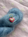 Pink and White Heart