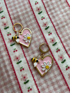 Pink Heart and Bees