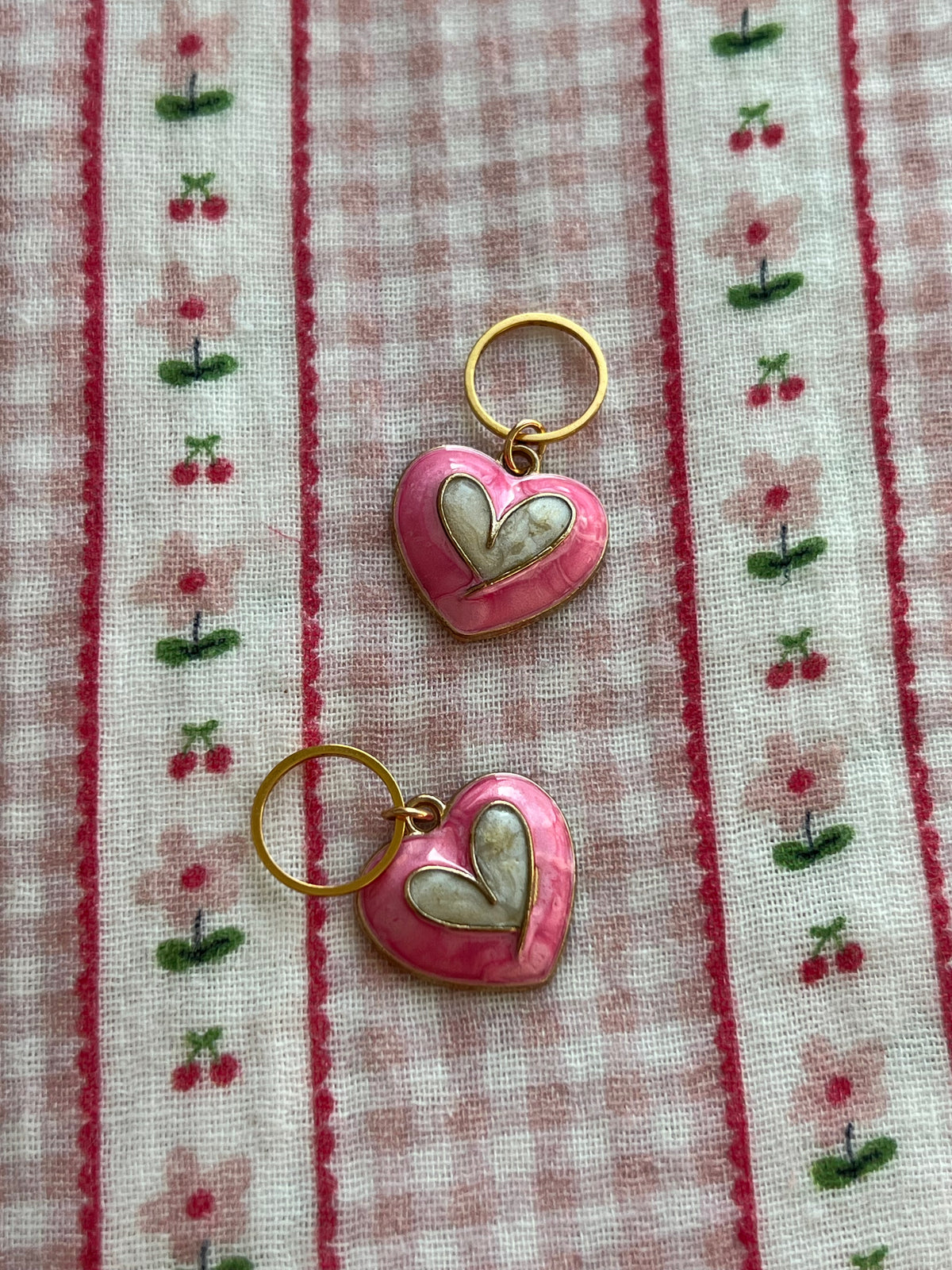 Pink and White Heart