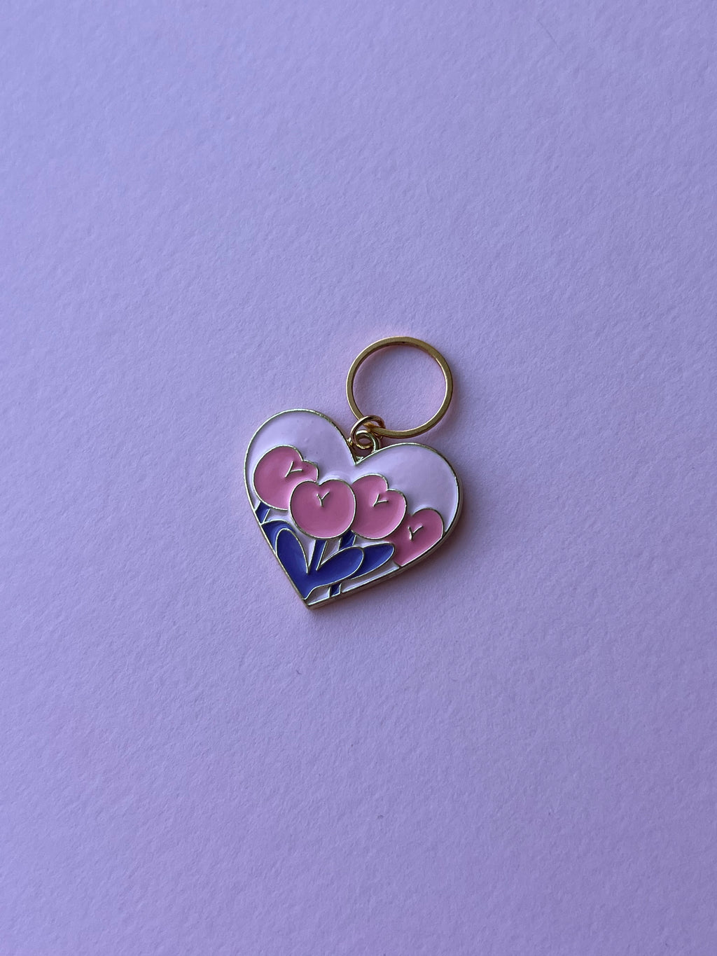 Pink Heart Pink Flowers