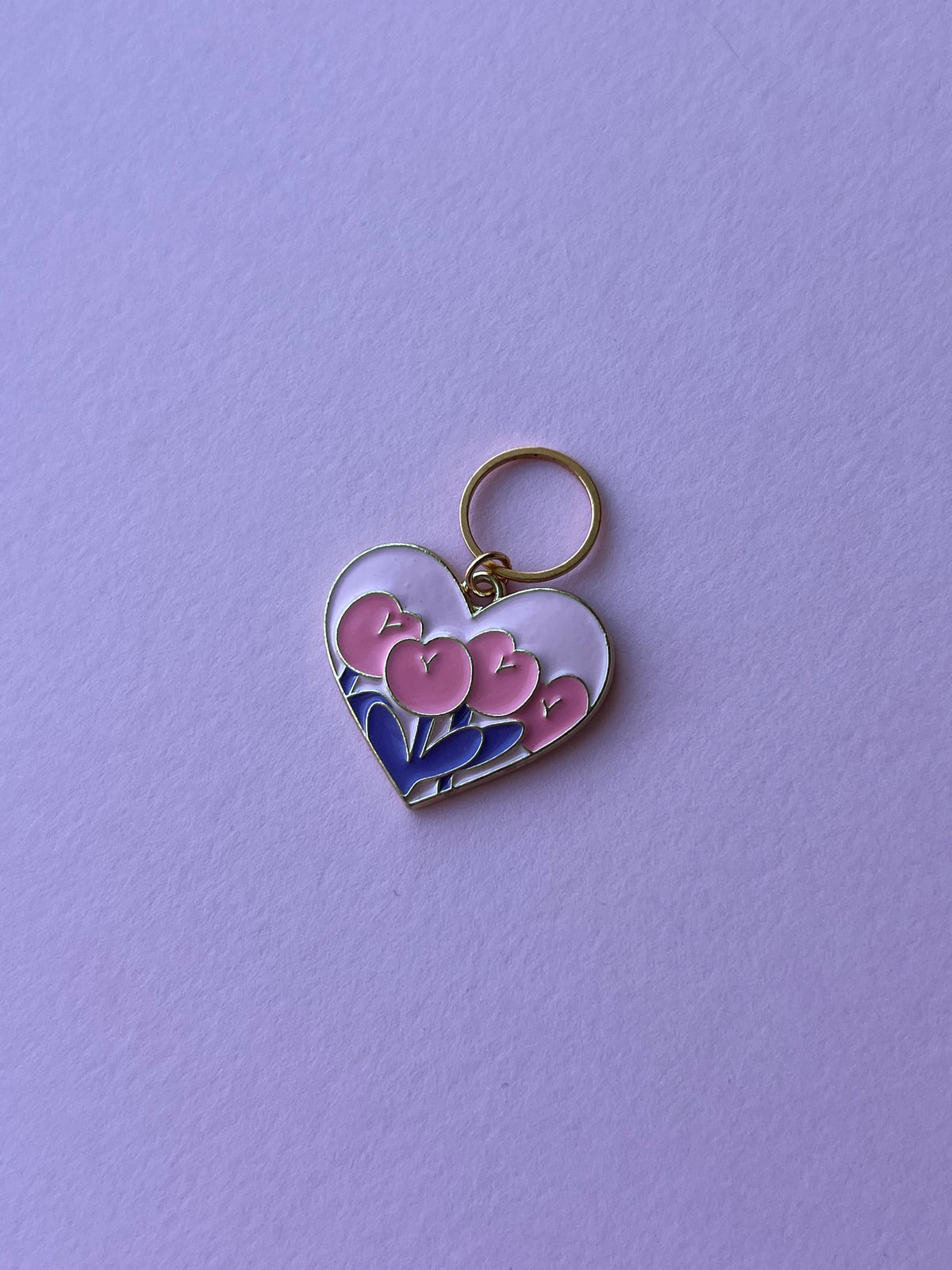 Pink Heart Pink Flowers