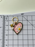 Pink Heart and Bees