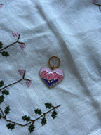 Pink Heart Pink Flowers