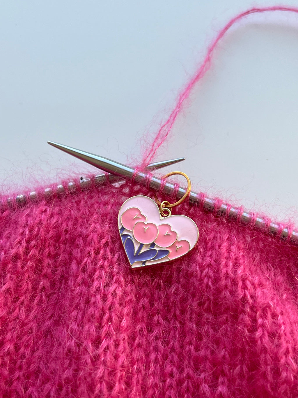 Pink Heart Pink Flowers