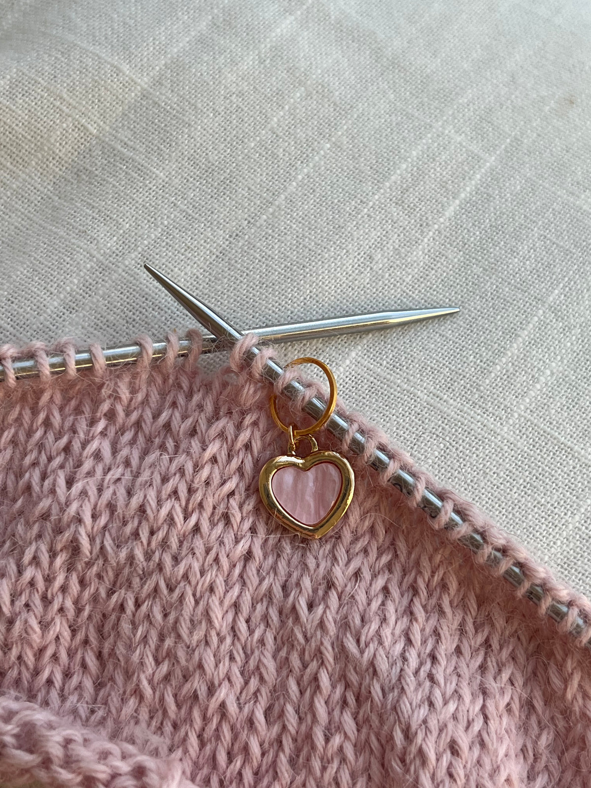 Golden Pink Heart